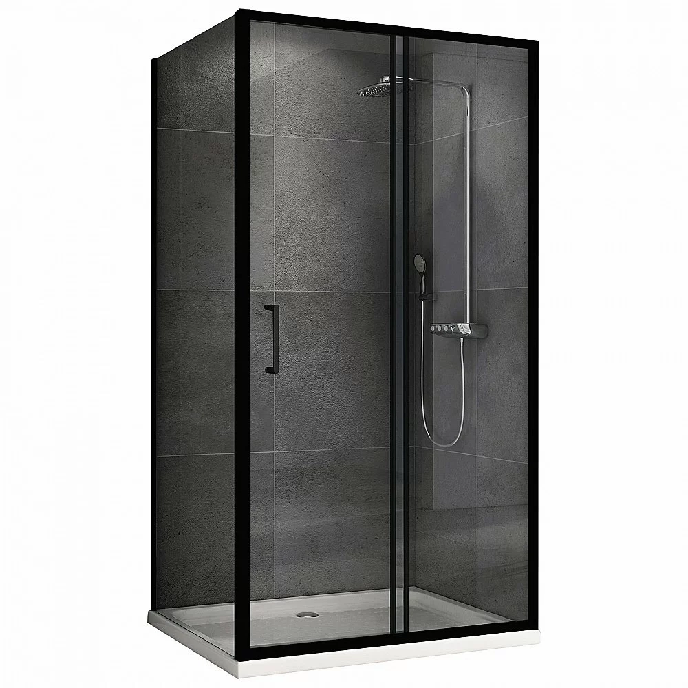 Душевой уголок Abber SCHWARZER DIAMANT S90B5 140 прозрачный/черный
