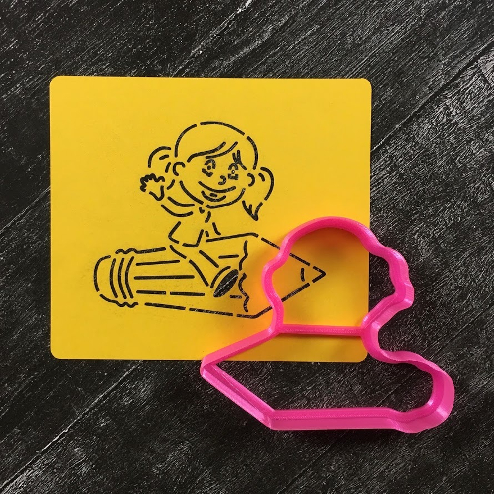 Ученик №13 Девочка на карандаше