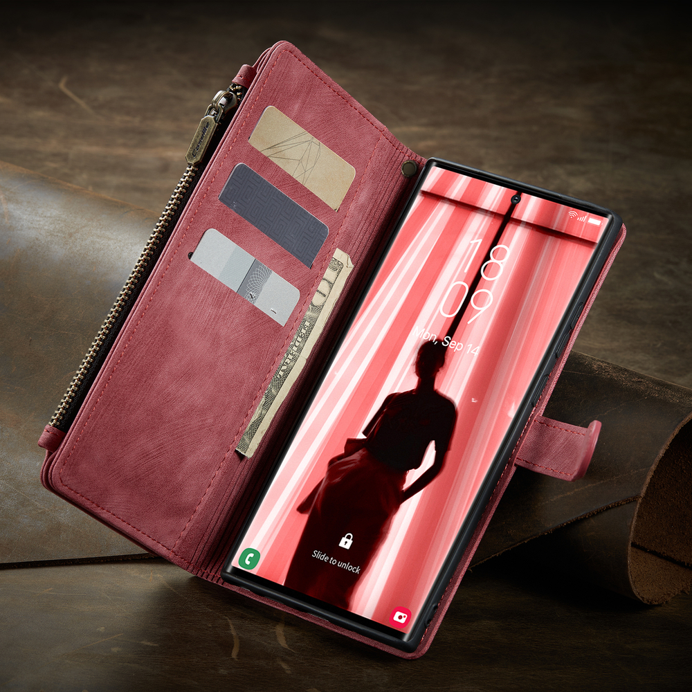 Многофункциональный чехол-кошелек CaseMe 3 in 1 Matte Wallet для Samsung Galaxy S25 Ultra