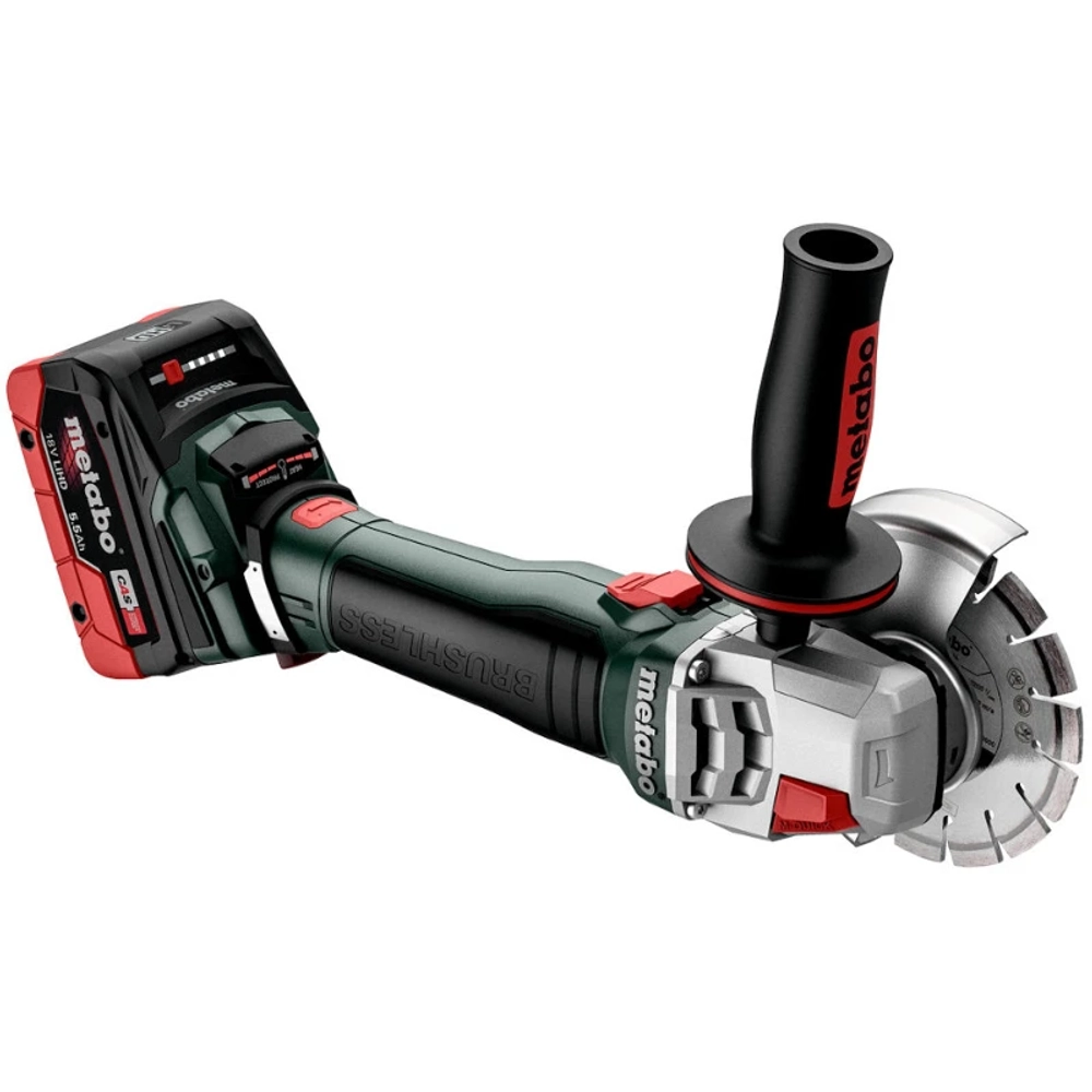 Metabo W 18 LT BL 11-125 Quick аккумуляторная ушм (болгарка) (2 x 4 Ач, ЗУ) 613052510