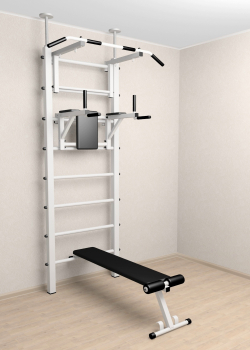 Шведская стенка Sv Sport враспор (Турник стандарт/Брусья/Скамья)