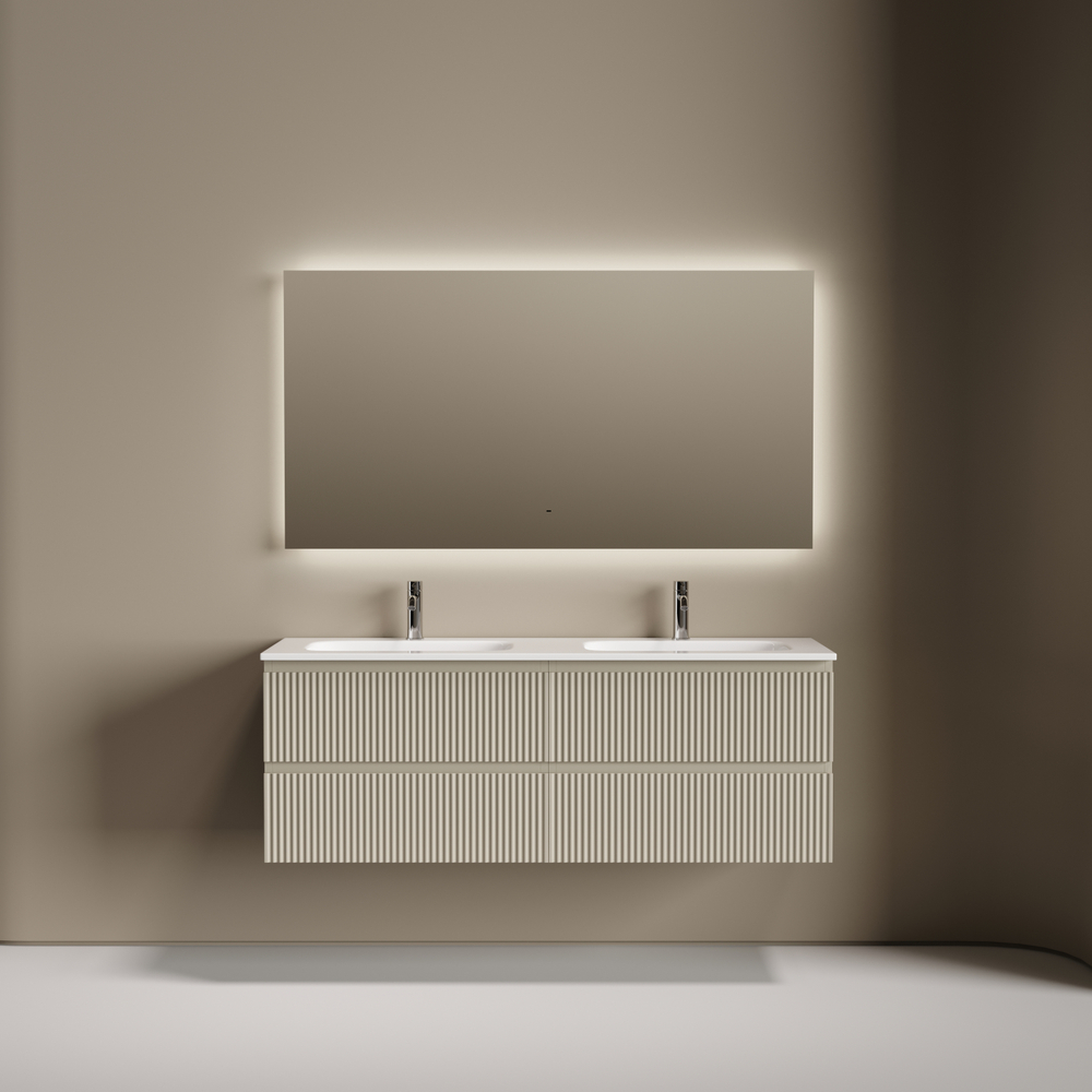 Тумба подвесная Sancos Snob R c двумя ящиками 690х445х500, Beige Soft, SNR70CE