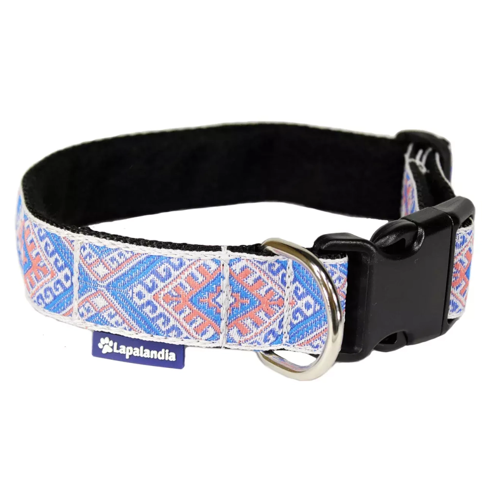 ошейник для средних и крупных собак облегченный сине-красный