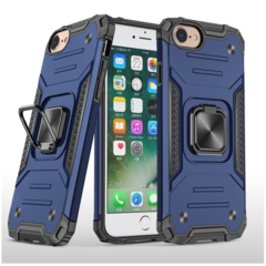 Противоударный чехол Strong Armour Case с кольцом для iPhone 6, 6s, 7, 8, SE 2020, SE 2022 (Темно-синий)