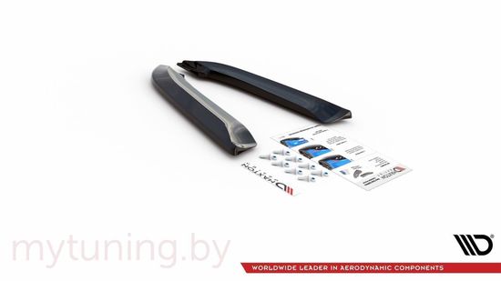 Сплиттеры бампера заднего боковые V.2 для AUDI RS4 B7 Sedan (06-08)