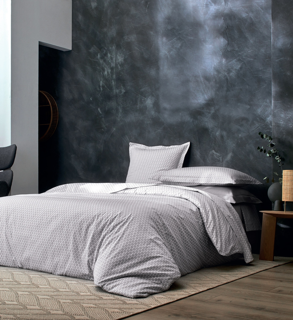 Постельное белье 2 спальное евро Blanc des Vosges Faience Perle