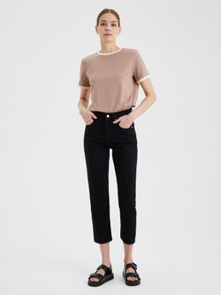 Женская футболка какао/экрю - folly dot.