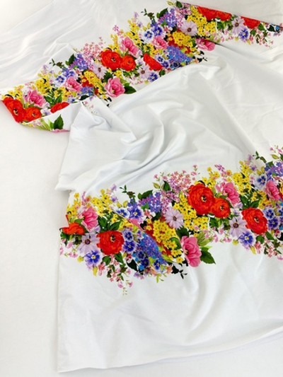 ЦВЕТЫ БОРДЮР №23 - Футер 2х-нитка с лайкрой, пенье Didgital