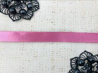 Лента атласная, ш. 6 мм, т.пурпурный