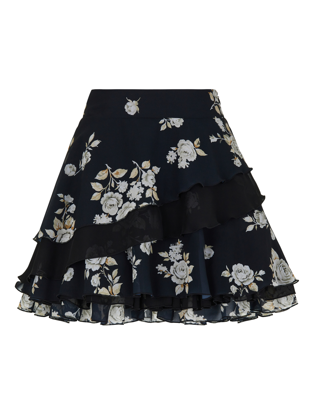 Юбка многослойная Rose, черный