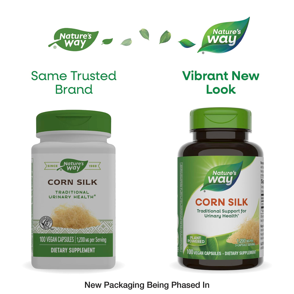 Nature's Way, кукурузные рыльца, 100 веганских капсул (400 мг в 1 капсуле)