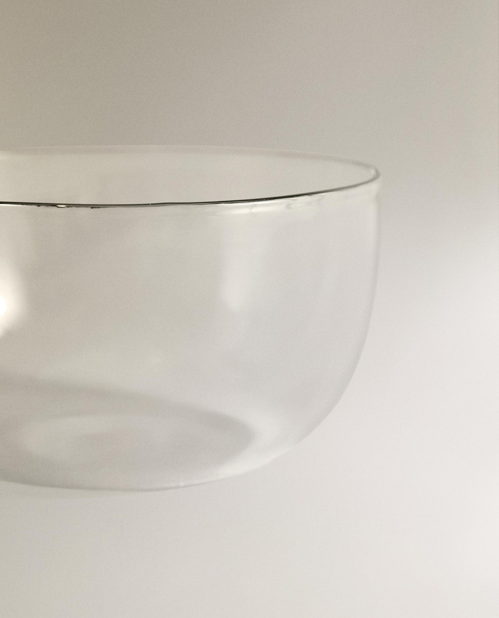 Zara Home миска из боросиликатного стекла, цвет серебристый, 9.5 см
