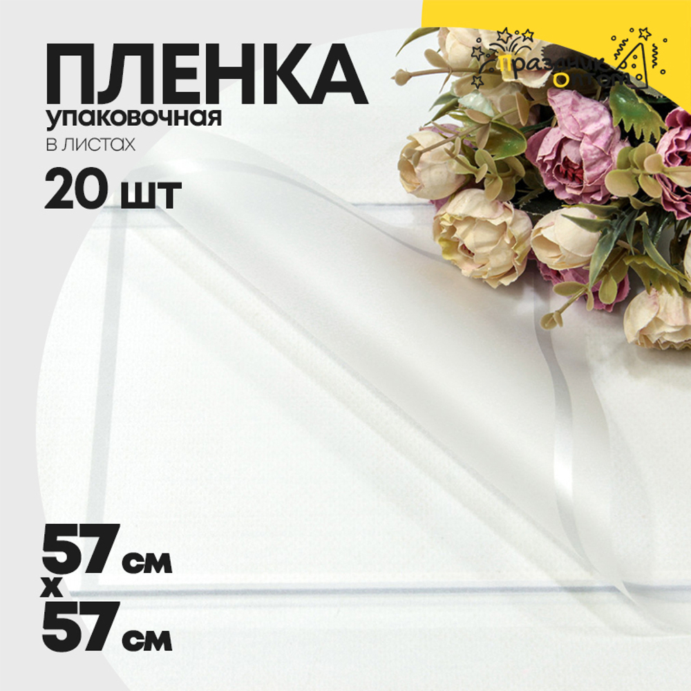 Пленка В листах 20 шт 57 х 57 см с цветной рамкой (Серебряный)