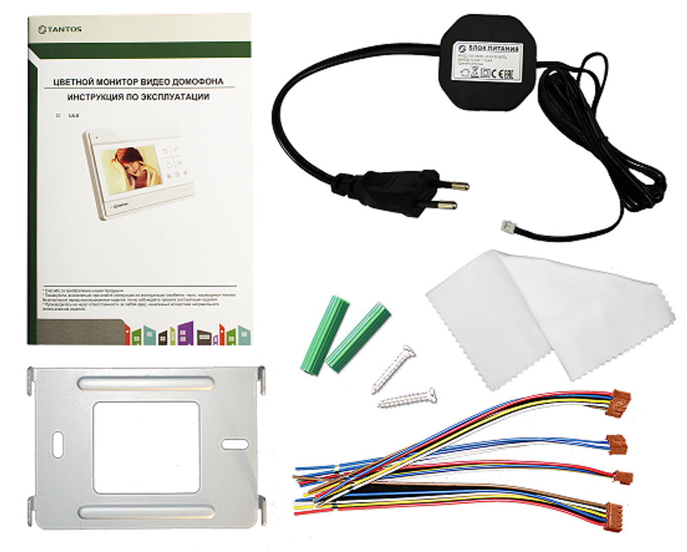 Tantos LILU видеодомофон комплект установки