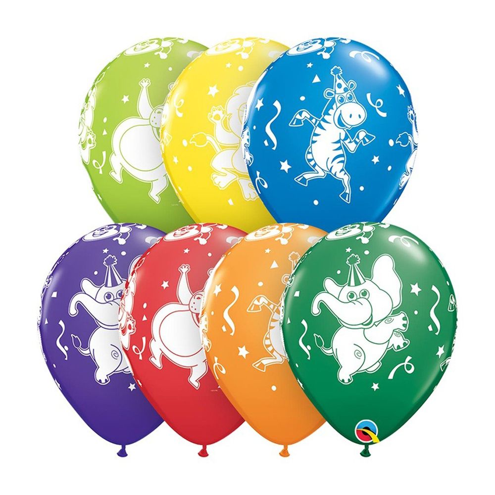 Воздушные шарики MC-Basir серия "Животные" ассорти, 50 шт, размер №12 Воздушные шарики MC-Basir серия "Животные" ассорти, 50 шт, размер №12