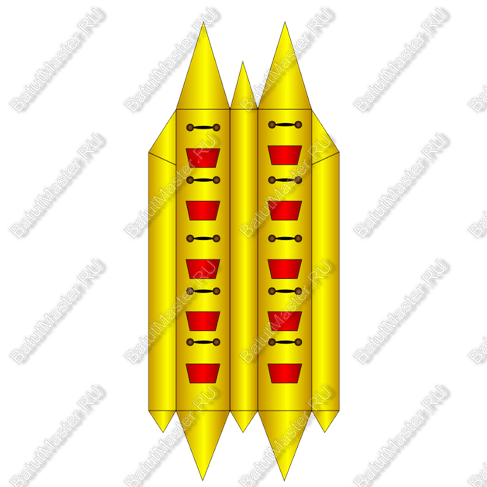 Двойной банан, мест для посадки 10, усиление дна "Стандарт"