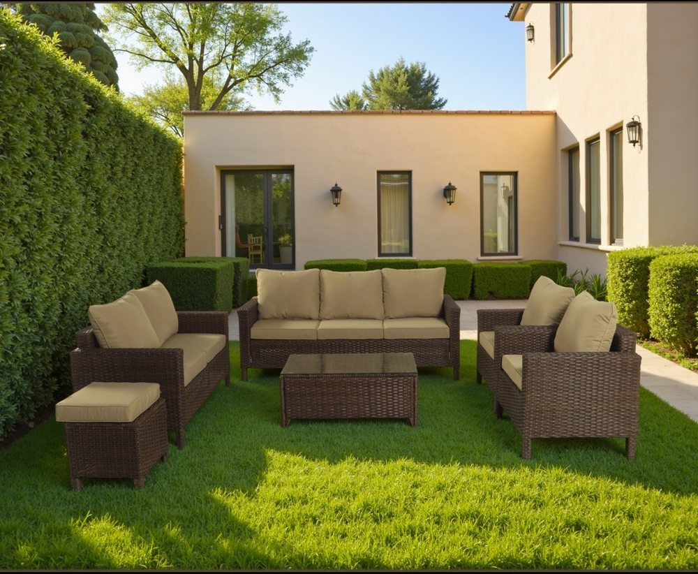 Комплект мебели из ротанга НУСА Шоколад