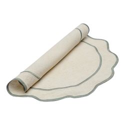 Салфетка под приборы Anemone из коллекции Trendy Ruffles, Ø38 см, серый