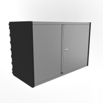 Навесной малый шкаф системы IF 600мм на 375мм черный