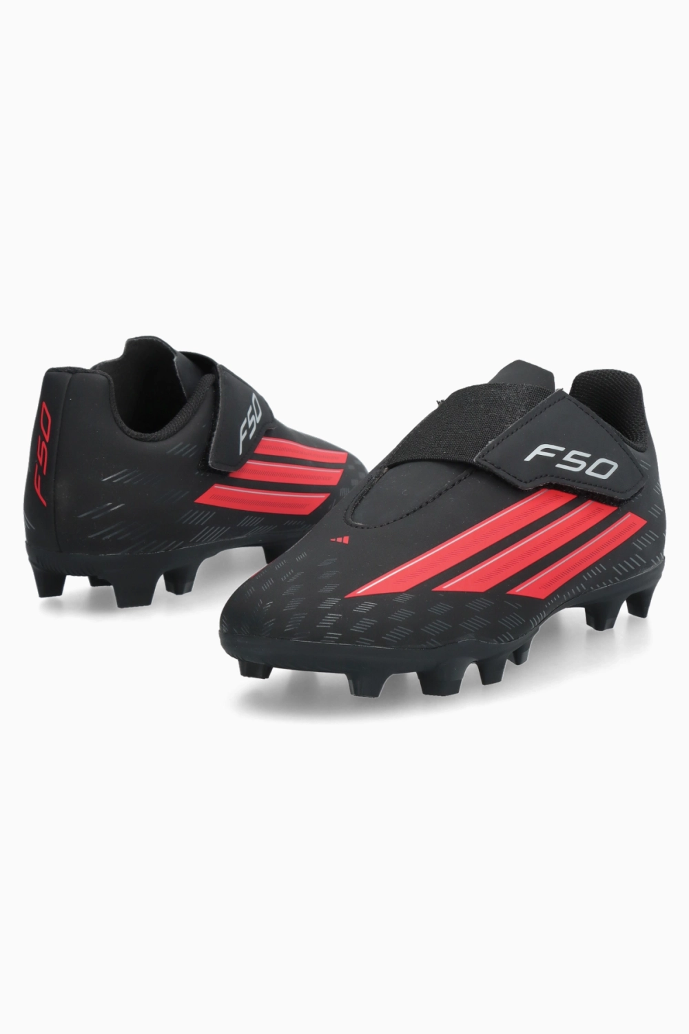 Бутсы adidas F50 Club Velcro FG/MG Junior - черный