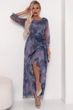 Платье Рафаэлла (сиреневый/серый) Р11-1233 Nikol (Акция)