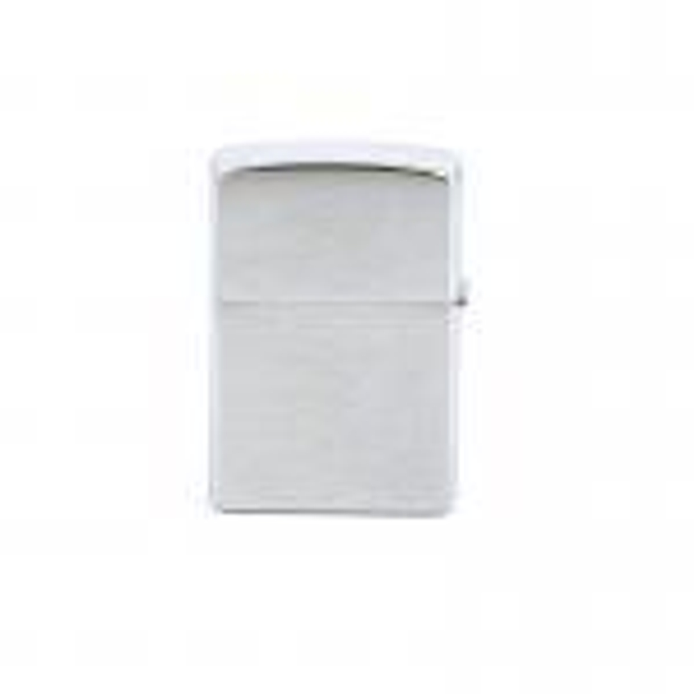 Зажигалка ZIPPO Classic Brushed Chrome™ логотип Zippo с девизом компании на фронтальной поверхности ZP-200 Name in flame