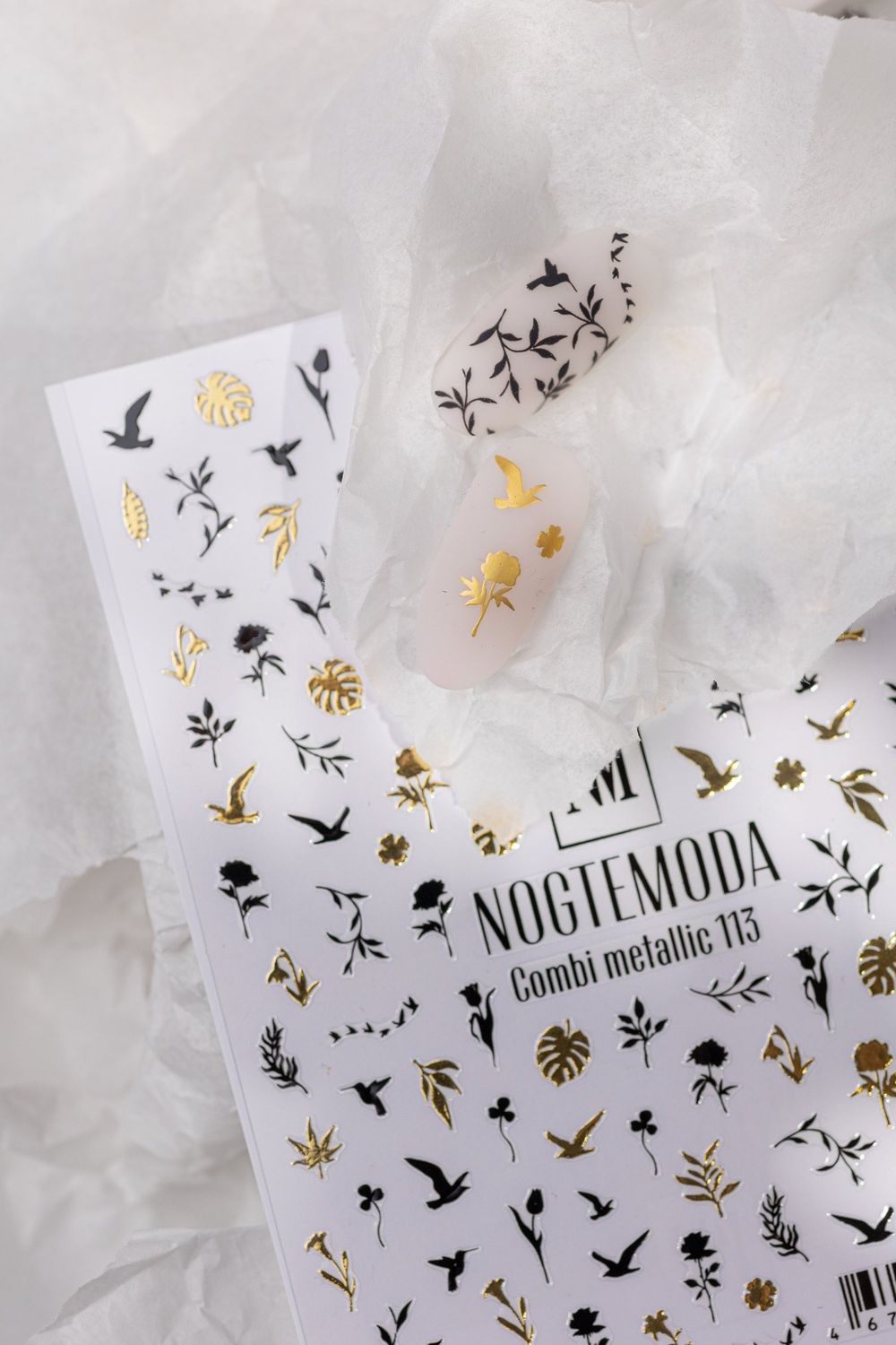 Nogtemoda Наклейки для ногтей Combi Metallic 113