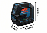 Комбинированный лазер BOSCH GCL 2-50 G 0601066M01