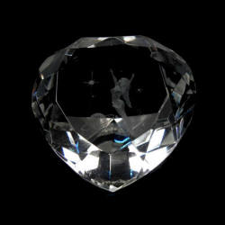 Сувенир "Сердце Зодиак" хрусталь