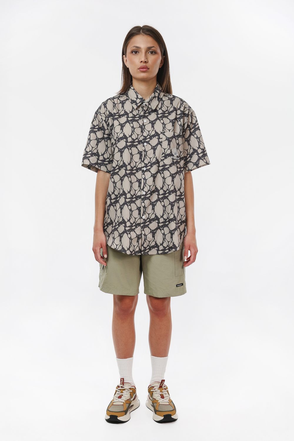 Рубашка Ymkashix Kelp песочный/коричневый