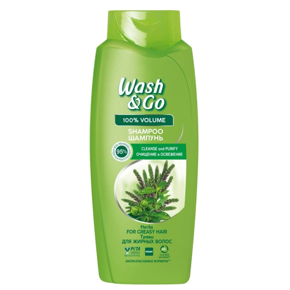 Шампунь Wash&Go Очищение и освежение 675 мл