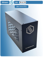 Внешний корпус Wikingoo Q2L с двумя слотами PCIe. Thunderbolt 3/4.
