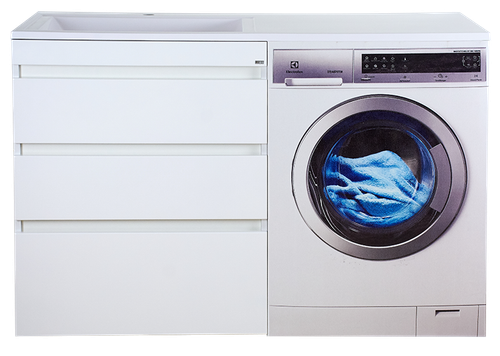 Тумба под раковину Misty Фостер 70 с 3 ящиками под стиральную машину