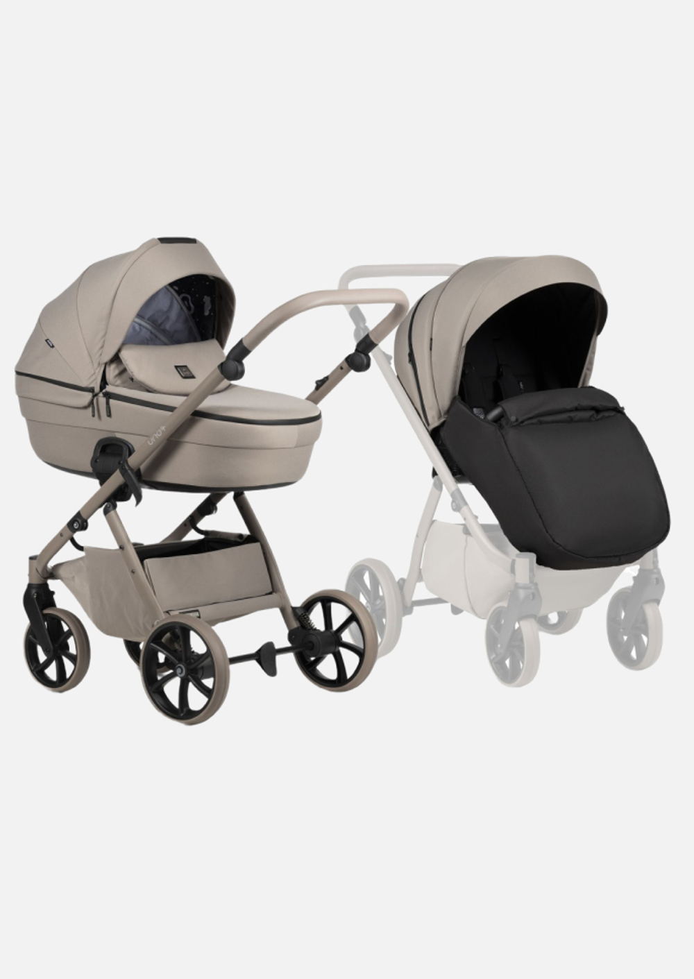 Tutis Коляска 2 в 1 UNO 6+ Essential Taupe