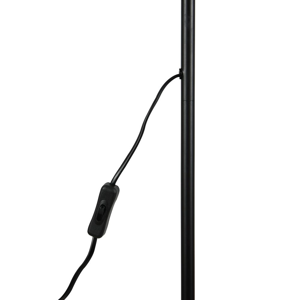 UML-T701 E27 BLACK Торшер напольный под лампу Е27. 60W. с регулировкой наклона. Механический выключатель. Черный. ТМ Uniel