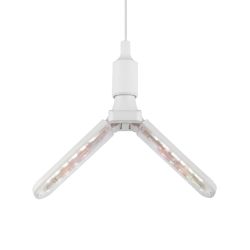 Фитолампа для растений светодиодная ЭРА GREEN LINE ФИТО-20W-PFR-E27-GR 2-х лепестковая полного спектра 20 Вт Е27 | Фитолампы Е27