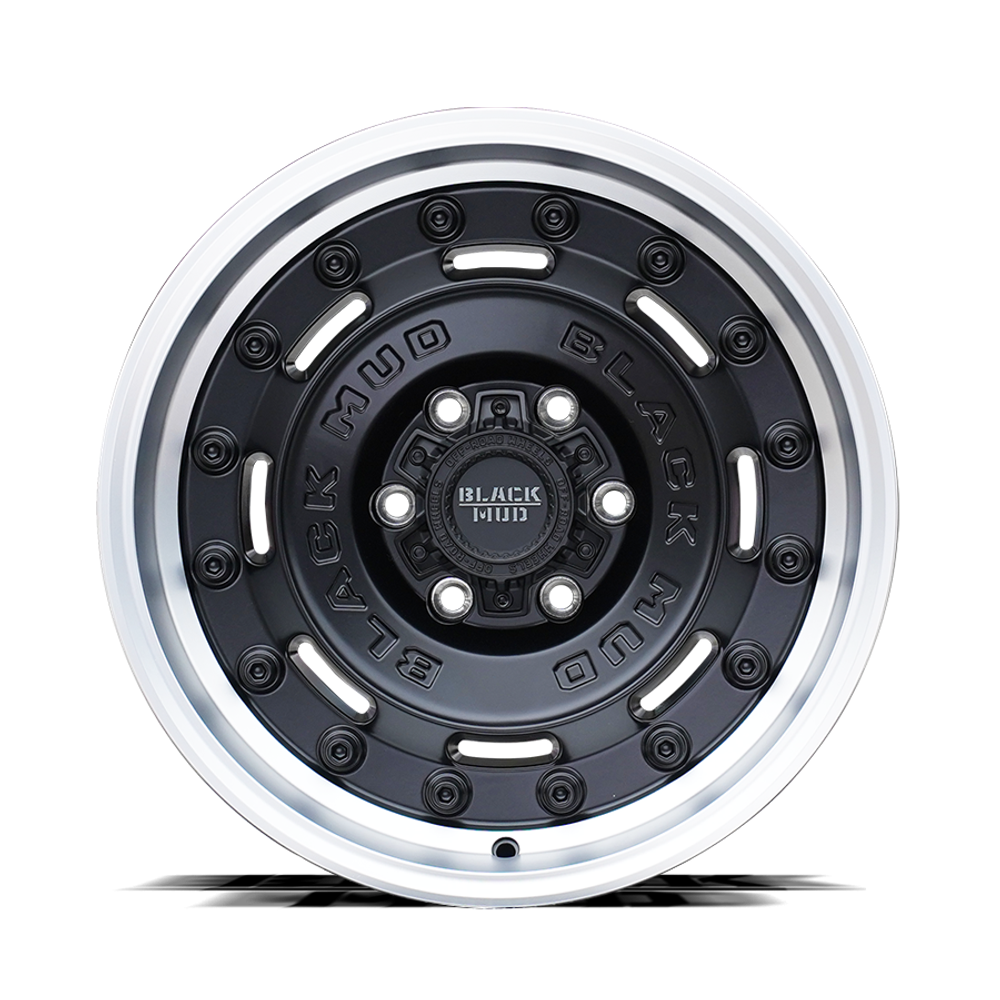 Диск колёсный литой BLACK MUD M660 R17 8,5 ET0 Matte Black W/Machine Lip