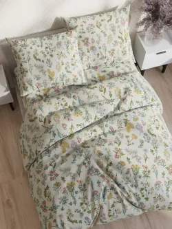 Простынь "Botany" 200х215 см Сказка сатин