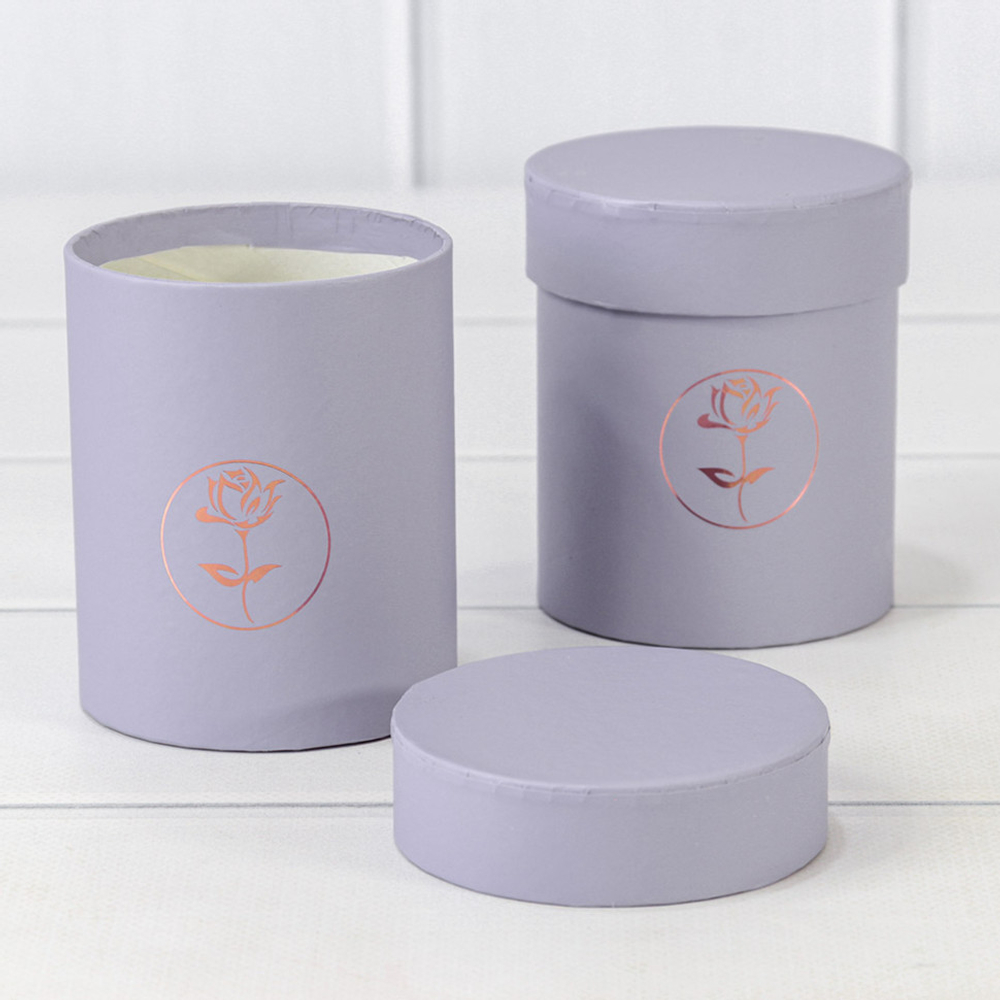 Коробка 8.5х10 см Набор 2 шт "Каллиграфическая" (Сиреневый)