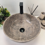 Раковина из мрамора Bowl Grey Tin Lip BM-62955 40*40*17 53