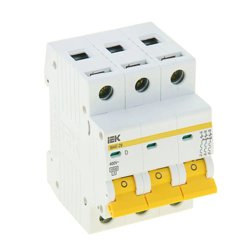 Автоматический выключатель ВА 47-29, 3P 16А (C) 4,5k