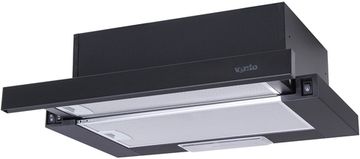 Витяжка VENTOLUX GARDA 50 BK (700) SLIM