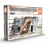 Набор акриловых красок AK Interactive Old & Weathered Wood vol.2 Set