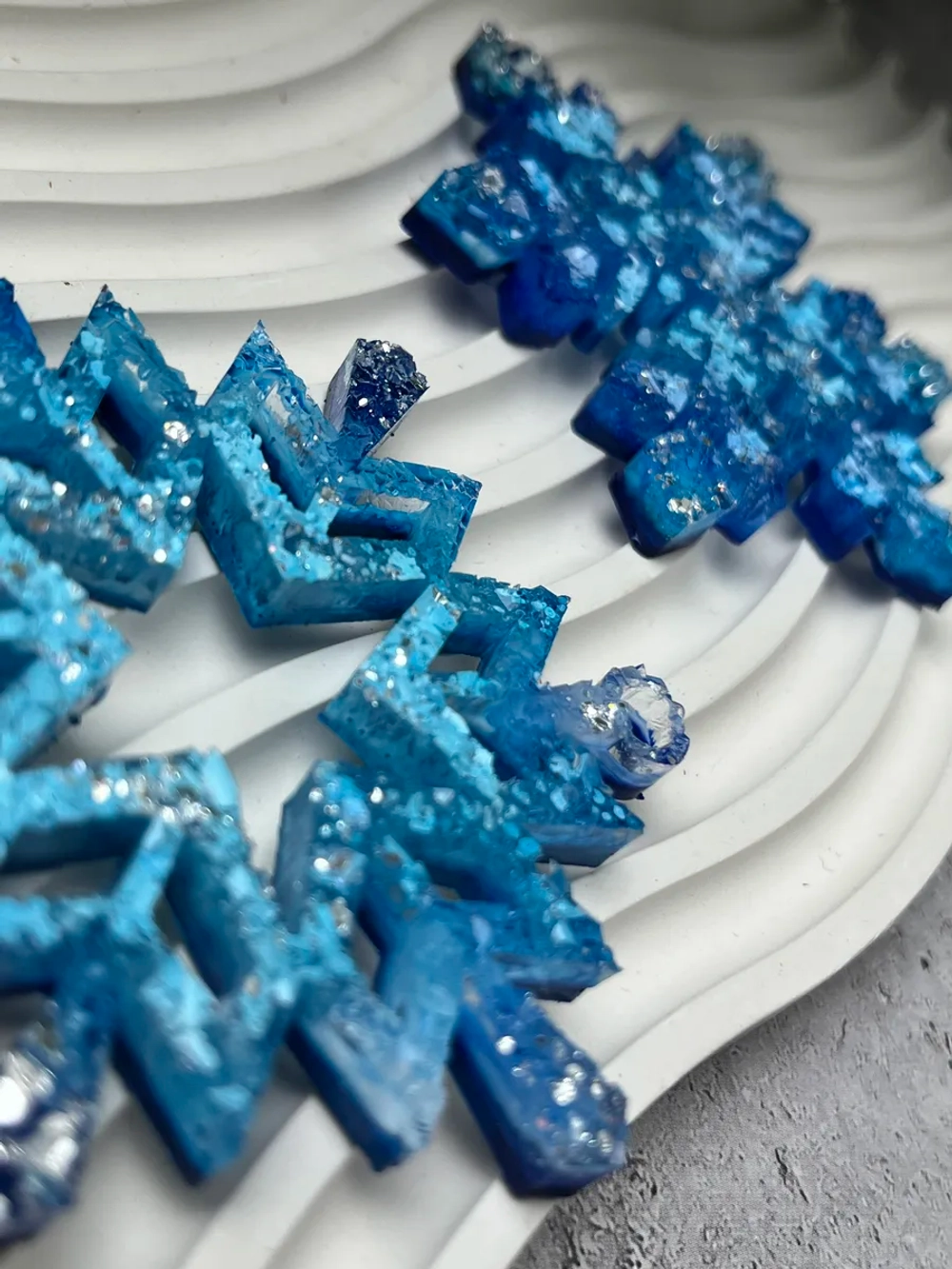 Набор новогодних елочных игрушек Снежинки 2 шт