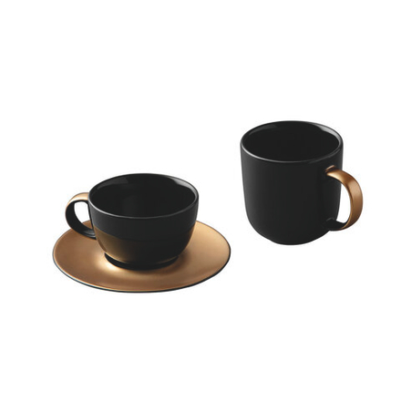 BergHoff 3пр набор для кофе и чая чёрный