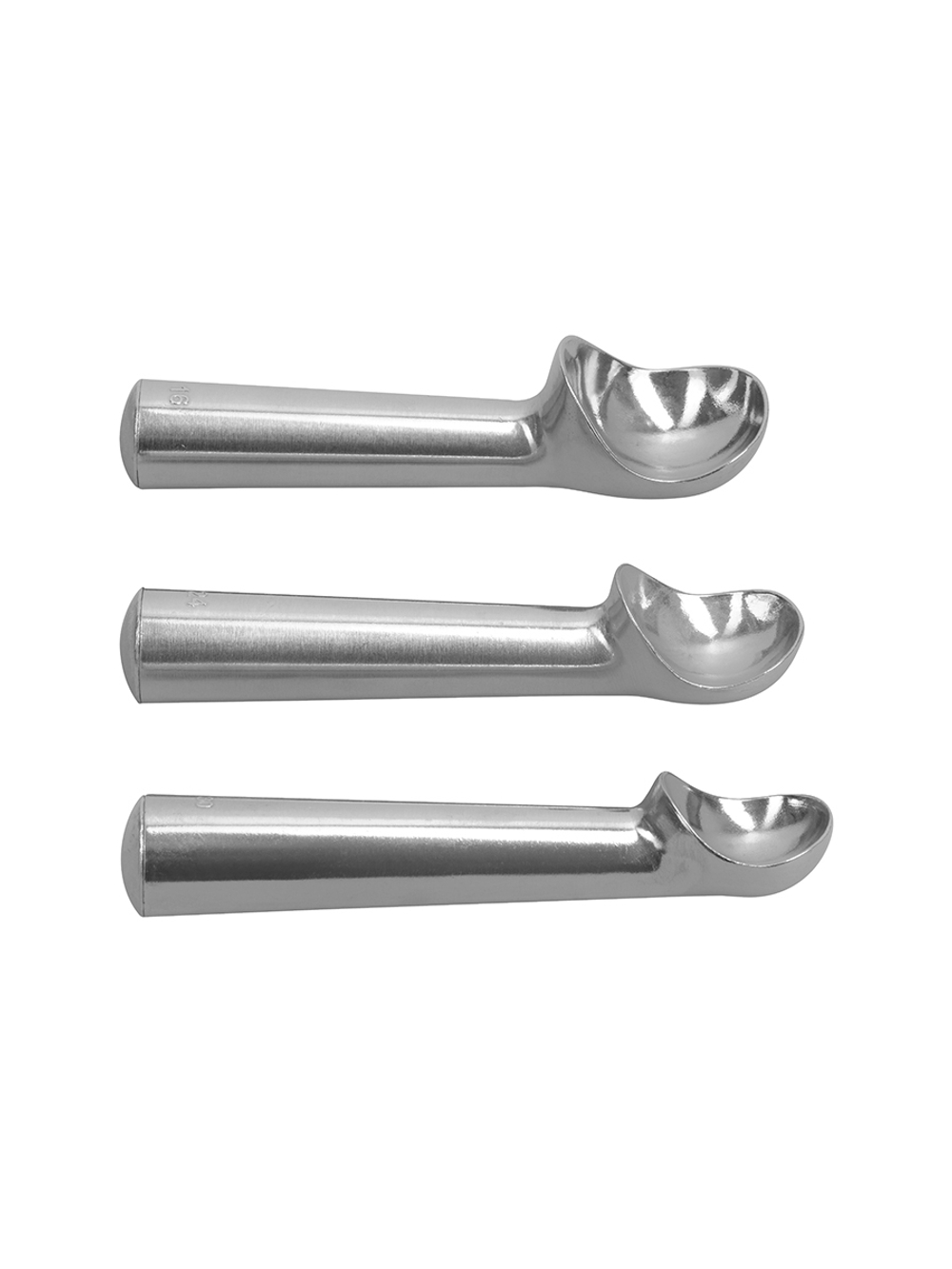 Ложка для мороженого 50 мм алюминиевая «Luxstahl»