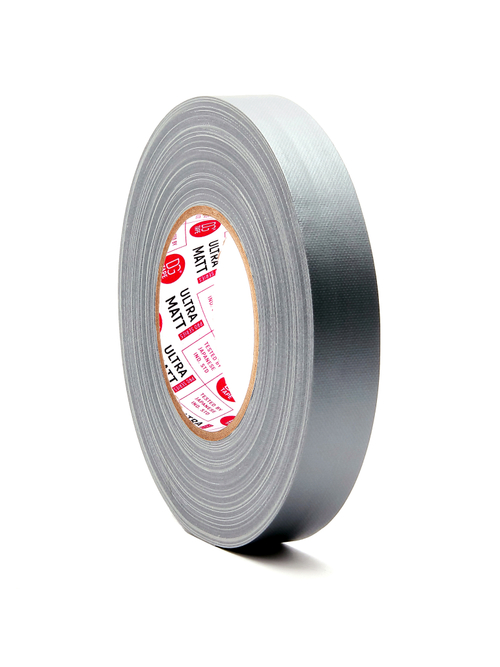 Клейкая лента Gaffer Tape@ultraMATT - Гаффа тейп 25мм/50м - Серебро/Серый