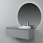Тумба с раковиной Black&White Universe 120 см U915.1200 R glossy light grey