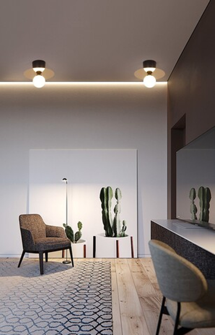 Wall design lamp Disc and Sphere by Atelier Areti