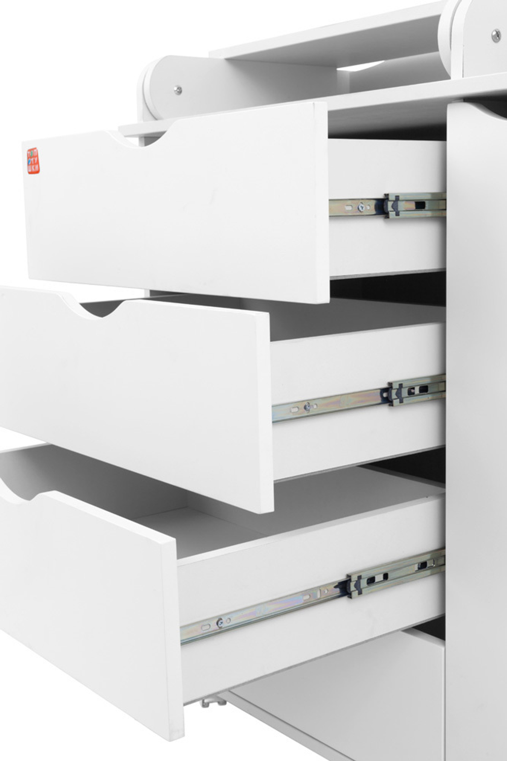 Комод "Смайл Плюс" 5 ящ. (арт.86) МДФ 832/5 (белый)